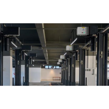 Picture of Metal industrial box - low plain cover - H105xW105xD49 - IP55 - grey RAL 7035