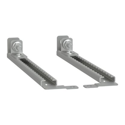 Picture of set of 4 step slides with brackets for adjustment of m.plate in PLM 108