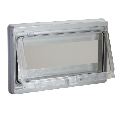 Picture of Kit for fixing the switchgear. It includes a DIN rail and its 2 supports.