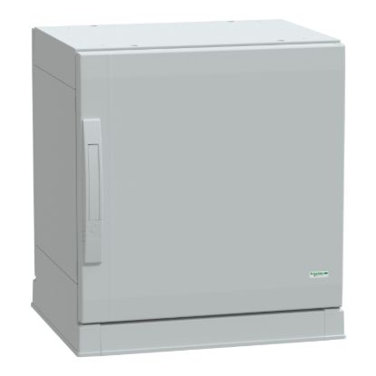 Picture of Floor standing polyester enclosure, Thalassa, Thalassa PLA, plain door, open bottom, 500x500x420mm, IP54, IK10