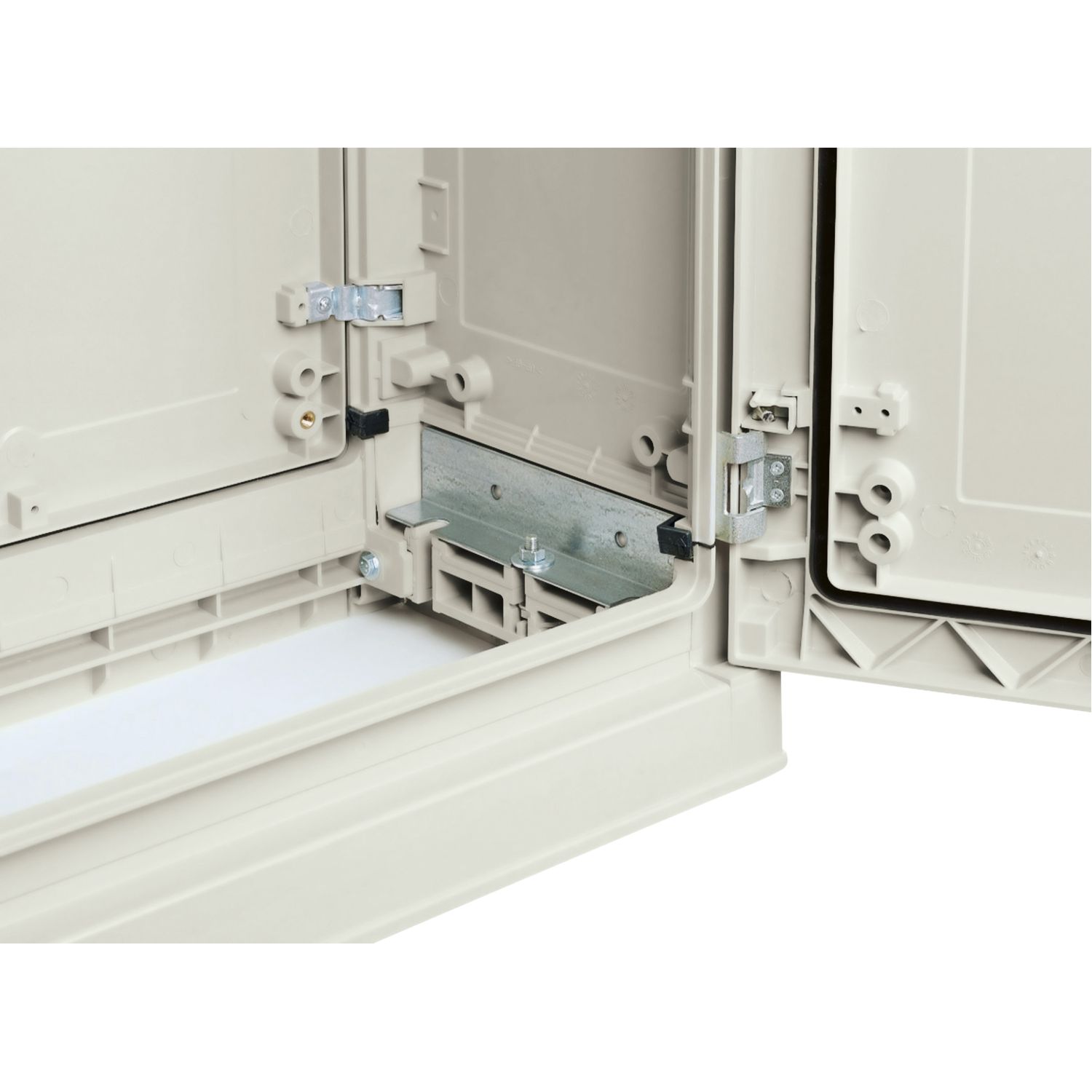 Picture of Floor standing polyester enclosure, Thalassa, Thalassa PLA, plain door, open bottom, 750x500x420mm, IP54, IK10