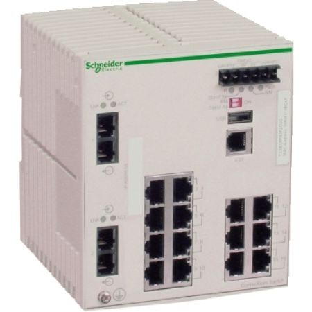 Picture of ConneXium Managed Switch - 14 ports for copper + 2 ports for fiber optic single-mode