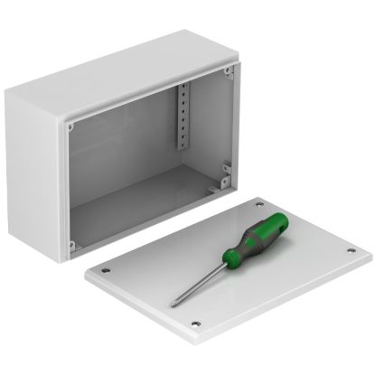 Picture of Metal industrial box plain door, Spacial SBM, H150xW150xD120 IP66 IK10 RAL 7035