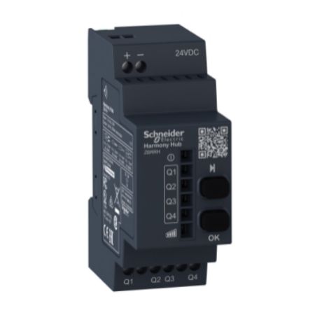 Picture of Wireless Receiver, Harmony XB5R, 4 PNP, 2 pusbuttons, LED, 200mA, 24V DC