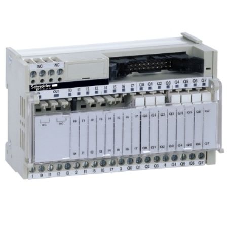 Picture of sub-base for plug-in relay ABE7 - 16 channels - relay 5 mm
