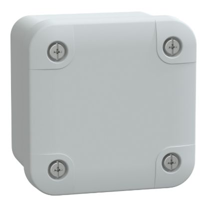 Picture of PC box, Thalassa, IP66 IK08 RAL7035 Int.H65W65D45 Ext.H74W74D56 opaque PC cover H10