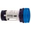 Picture of round pilot light Ø 22 - blue - BA 9s neon - 230 V - screw clamp terminals