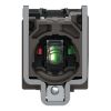 Picture of Harmony XB4, Light block with body fixing collar, metal, red, integral LED, 24V AC DC, 1NO+1NC