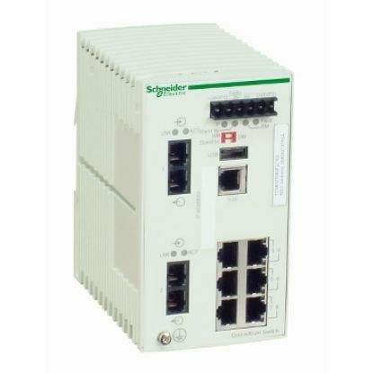 Picture of ConneXium Managed Switch - 6 ports for copper + 2 ports for fiber optic multimode