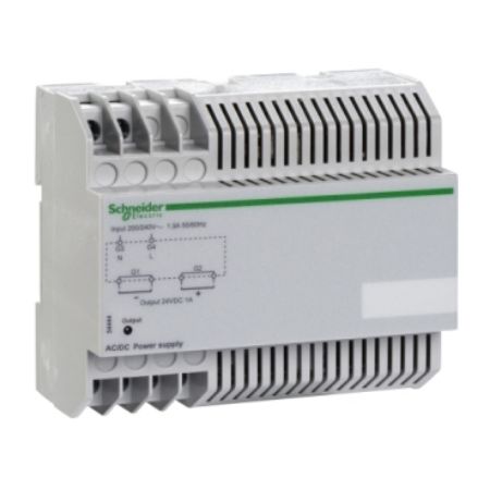Picture of external power supply module, input voltage 380VAC to 415VAC 50/60Hz, output voltage 24VDC, output current 1A