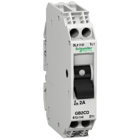 Picture of TeSys, Circuit breaker, TeSys GB2, 1P+N, 20A, Icu 1.5kA at 240V, Thermal magnetic, DIN rail mounted
