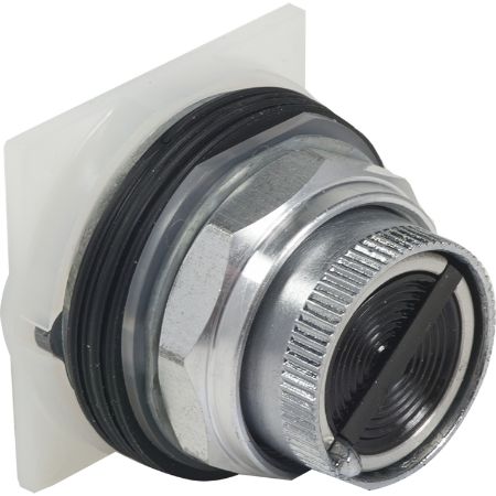 Picture of Push button switch, Harmony 9001K, metal, flush, black, 30mm, 2 positions, stay put