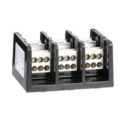 Picture of Power distribution block, Linergy, 3 pole, 1 line, 6 load, 335A Cu, 270A Al, 600V