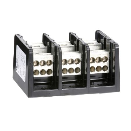 Picture of Power distribution block, Linergy, 3 pole, 1 line, 6 load, 335A Cu, 270A Al, 600V