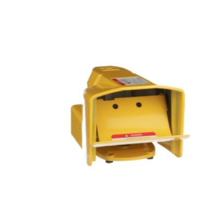 Picture of Foot Switch, Harmony 9002AW, industrial, oversized pedal and safety and side shields, SPDT contact, NEMA 4, 13, two stage, 5A at 600V AC