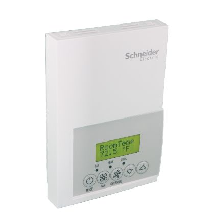 Picture of Low-Voltage Fan Coil Room Controller: Stand Alone, RH sensor & control, Floating or on-off, Commercial/Override