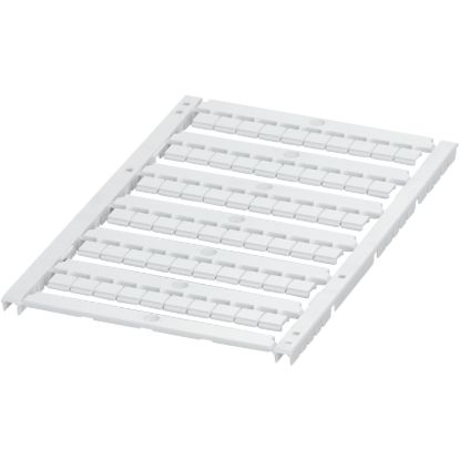 Picture of Marking card, Linergy TR, flat, 6mm, unprinted with 6 strips, 60 characters, White, set of 10