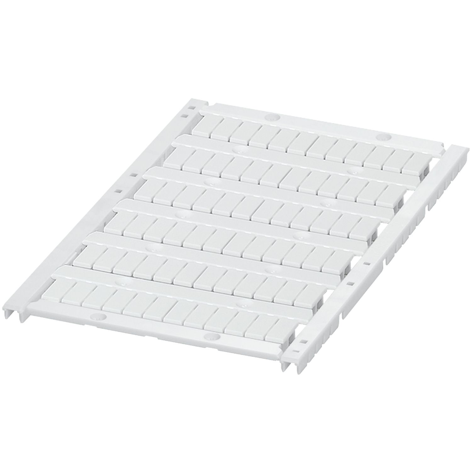 Picture of Marking card, Linergy, Linergy TR, with 6 strips, 5mm, unprinted, 72 characters, white, Set of 10