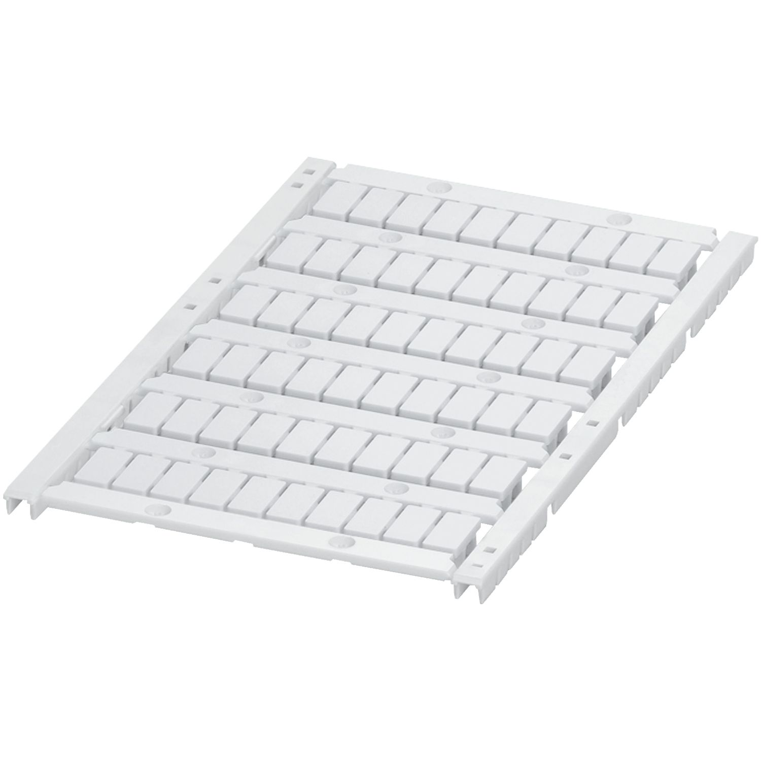 Picture of Marking card, Linergy TR, with 6 strips, 6mm, unprinted, 60 characters, white, Set of 10