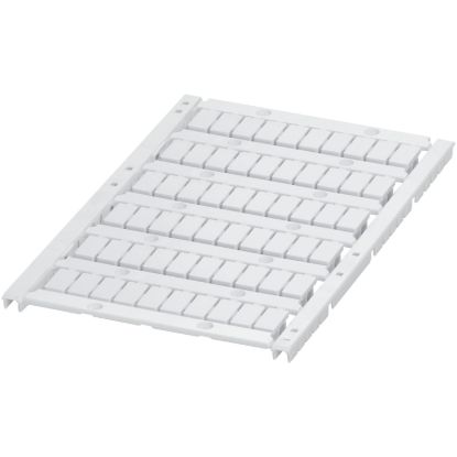 Picture of Marking card, Linergy TR, with 6 strips, 6mm, unprinted, 60 characters, white, Set of 10