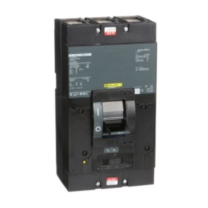 Picture of Circuit breaker, LA, 400A, 3 pole, 600VAC, 22kA, 250VDC, 10kA, lugs, thermal magnetic