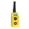 Picture of Pendant station, Harmony 9001B, single speed, yellow, 5A, 600V AC, marked Start-Stop legend