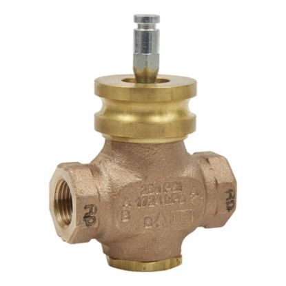 Picture of VG210R Globe Valve, 2-Way, DN15, Rp 1/2 Internal Thread, Brass Trim, PTFE Seat Seal, Kvs 0.63 mÂ³/h, Stem Up Closed.