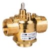 Picture of Erie Zone Valve, 3-Way, PN16, DN15 (1/2"), Rp Thread, Kvs 2.6 mÂ³/h (Cv 3.0), Pop-Top Actuator Connection, Brass Body.
