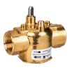 Picture of Erie Zone Valve, 2-Way, PN16, DN15 (1/2"), Rp Thread, Kvs 3.0 mÂ³/h (Cv 3.5), Pop-Top Actuator Connection, Brass Body.