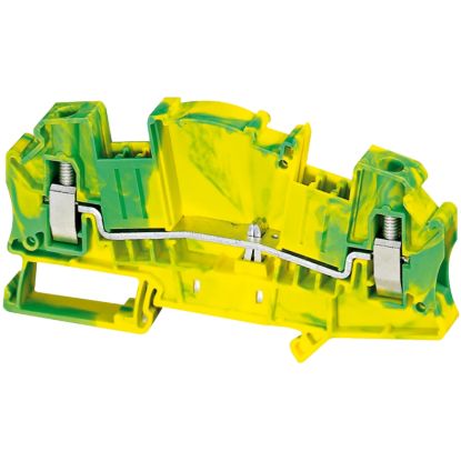 Picture of Terminal block, Linergy TR, screw type, protective earth, 2 points, 6mmÂ², measuring transducer, grey
