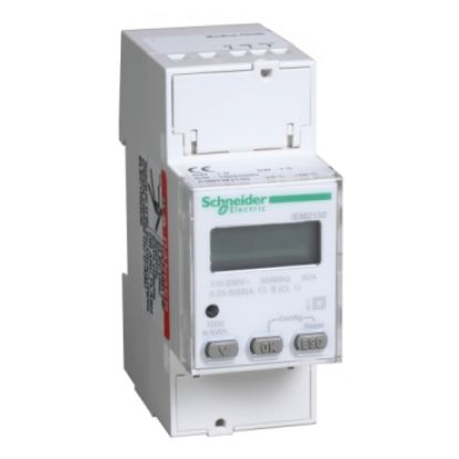 Picture of Acti9, Modular single phase power meter iEM2150 - 230V - 63A with communication Modbus