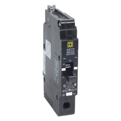 Picture of Mini circuit breaker, E-Frame, 50A, 1 pole, 277 VAC, 25 kA max, bolt on