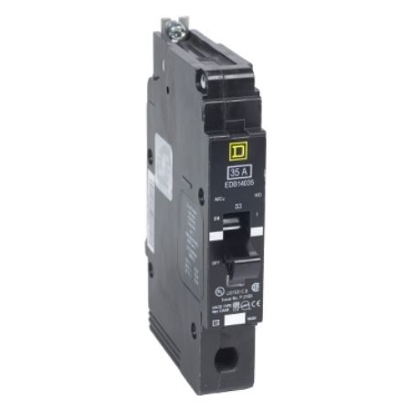 Picture of Mini circuit breaker, E-Frame, 50A, 1 pole, 277 VAC, 25 kA max, bolt on