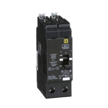 Picture of Mini circuit breaker, E-Frame, 30A, 2 pole, 480Y/277 VAC, 25 kA max, bolt on