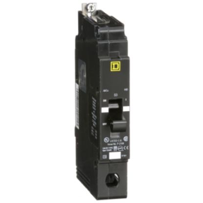 Picture of Mini circuit breaker, E-Frame, 30A, 1 pole, 277VAC, 25kA max, bolt on