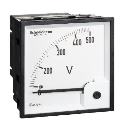 Picture of voltmeter VLT PowerLogic - 96 x 96 - ferromagnetic - 0..500 V