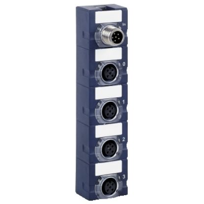 Picture of compact IP67 modular I/O splitter box - Advantys FTM - 4I - 24 V DC - 16 bits