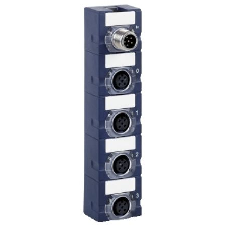 Picture of compact IP67 modular I/O splitter box - Advantys FTM - 4I - 24 V DC - 16 bits