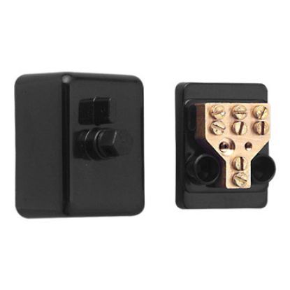 Picture of Clipsal MAX4, Meter link 90 A 500 V 4 holes Black