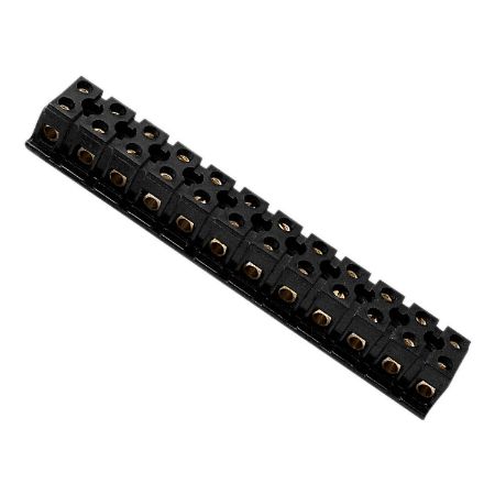 Picture of Max 4 Link Bars, Strip Connectors, 20A, 12 Terminal, Double Entry, 2 Way, Platform Bakelite