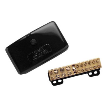 Picture of Clipsal MAX4, Maxi Neutral link 140 A 500 V 10 hole with cover front wiring Black