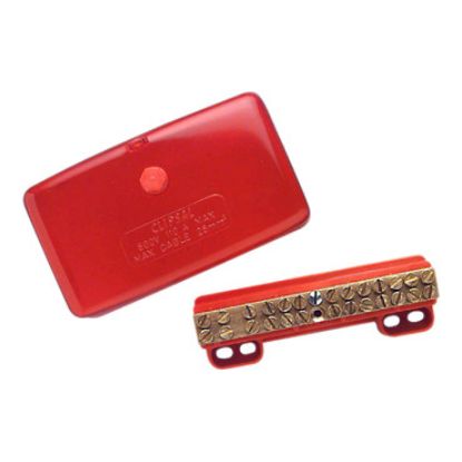 Picture of Clipsal MAX4, Maxi Active link 110 A 500 V 13 hole with cover front wiring Red
