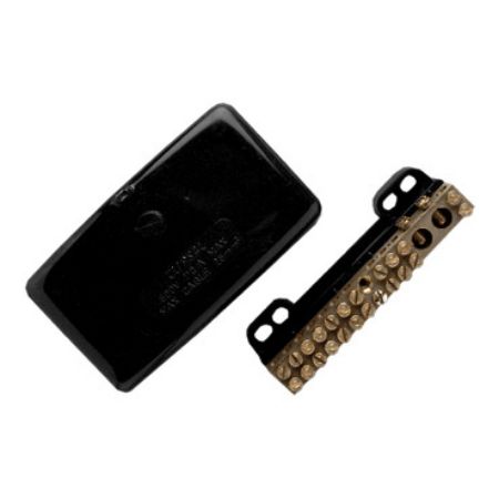 Picture of Clipsal MAX4, Maxi Neutral link 110 A 500 V 13 hole with cover back wiring Black