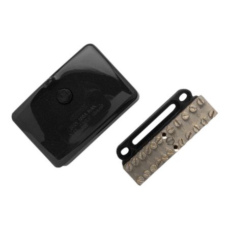 Picture of Clipsal MAX4, Mini Neutral link 100 A 500 V 14 hole with cover Black