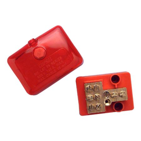 Picture of Clipsal MAX4, Active LinkT type 140 A 500 V 4 hole red base and cover
