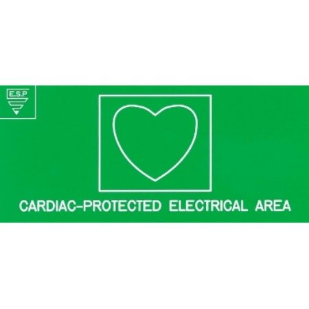 Picture of Medilec, Area Classification Signs, Cardiac Protected, Laminex