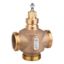 Picture of Venta V341 Globe Valve, 3-Way, PN16, G 2-1/4 External Thread, DN40, Kvs 25, Bronze Body, Stainless Steel Trim.