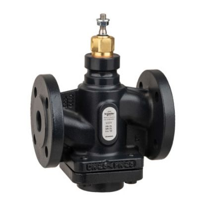 Picture of Venta V231 Globe Valve, 2-Way, PN25, Flanged, DN25, Kvs 10, Nodular Iron, Stainless Plug and Seat, Stem Up Closed.