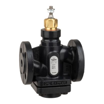 Picture of Venta V231 Globe Valve, 2-Way, PN25, Flanged, DN15, Kvs 2.5, Nodular Iron, Stainless Plug and Seat, Stem Up Closed.