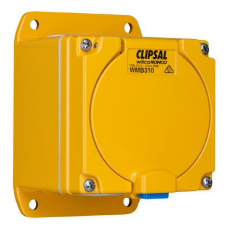 Picture of Metal Clad, Socket Outlet 1 Gang, 32A, 500V, 5 Round Sockets, Cast Aluminium